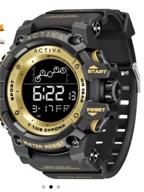 Activa X Invicta Digital Men's Watch - 50mm, Black (AIC-ACW8082-005)
